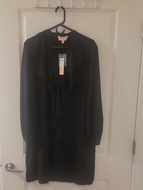 Black Label Chiffon Shirt Dress